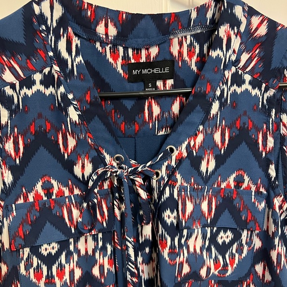 My Michelle Lace-Up Tank - Picture 2 of 3